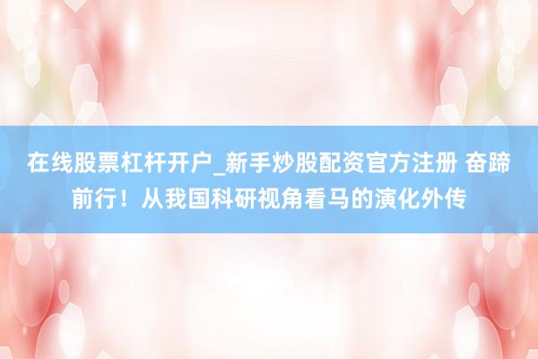 在线股票杠杆开户_新手炒股配资官方注册 奋蹄前行！从我国科研视角看马的演化外传